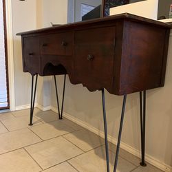 Wood Side Or Entry Table