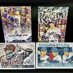 Shohei Ohtani Anime Fan Art Cards