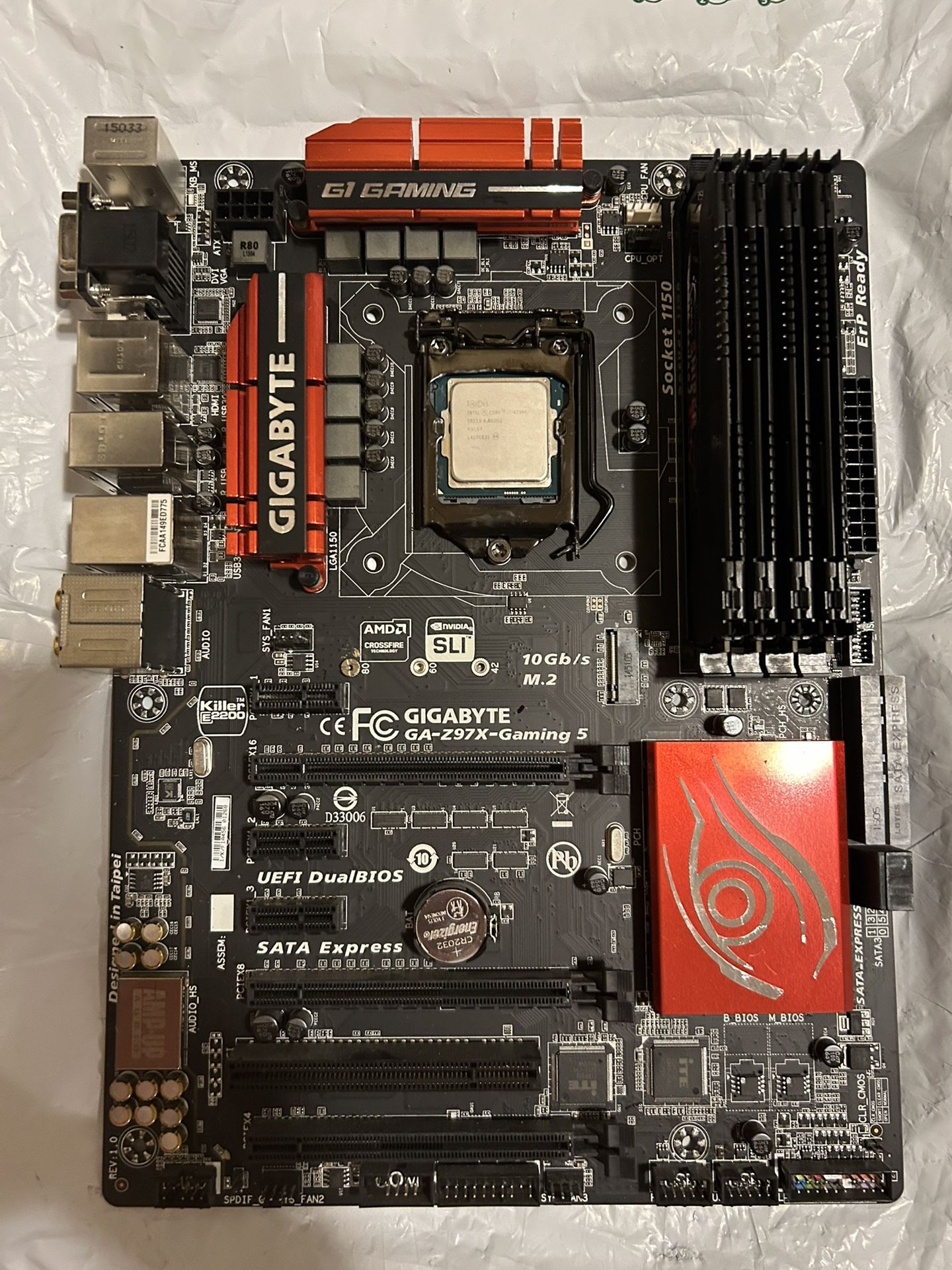 CPU + RAM + Motherboard Combo (No Box)