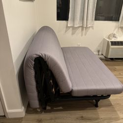 FOLD OUT COUCH/BED WITH COVER — GREAT CONDITION