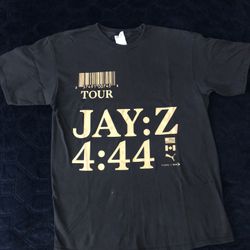 Jay-Z T-Shirt Short Sleeve 4:44 Tour 2017 Men’s Medium Black