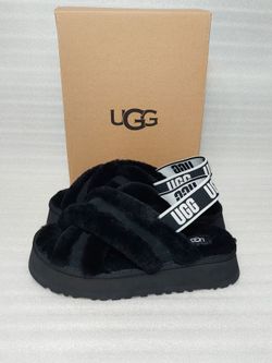 UGG sandals slippers slides platform. Super comfy. New in box. Authentic. Black. Size 10 women's shoes