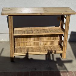 Console Table Bamboo  45.5” W X 15” D X 34” Tall 