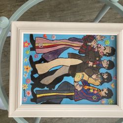 Beatles painting, yellow submarine