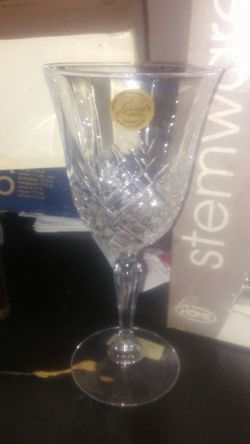 Fine crystal goblets