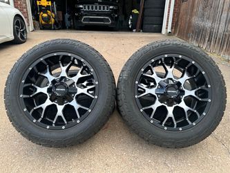 20x9 INCH MAYHEM OFF-ROAD RIMS WITH 275/55R20 TIRES