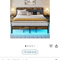 King Size Smart LED Bed Frame New In Box 