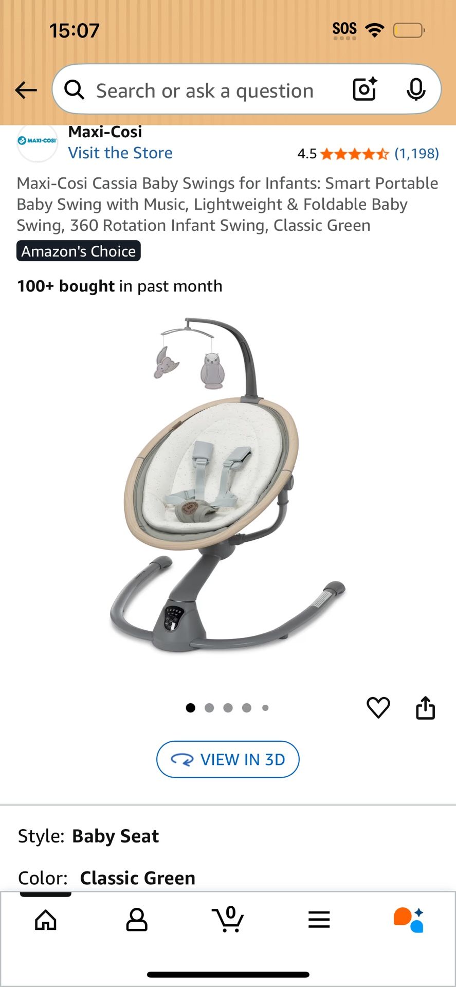 Maxi-Cosi baby swings