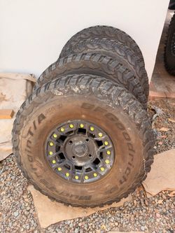 Canam wheels with tires 32s bfgoodrich km3