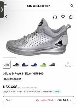 Adidas D Rose 3 Silver Sneakers