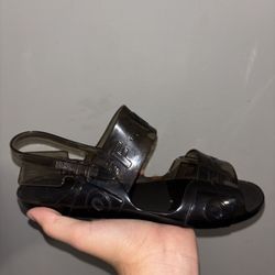 Off-white jelly sandals