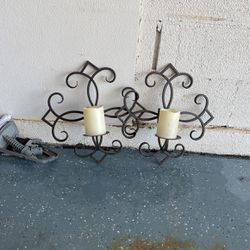 2 Candle Wall Holders 