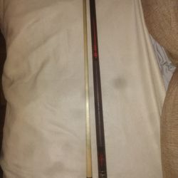 Two Pool Cues With Case 