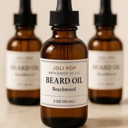 Beachwood Beard Oil - 2 oz Smooth Woodsy Blend for Softened Beard & Hydrated Skin