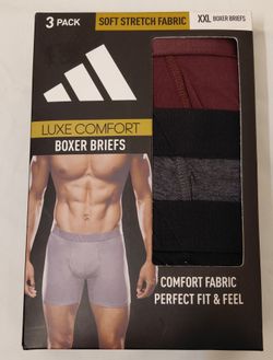 Adidas XXL Luxe Comfort Boxer Briefs 3-Pack