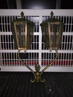 Bronze Colored Lanterns / Candle Holders
