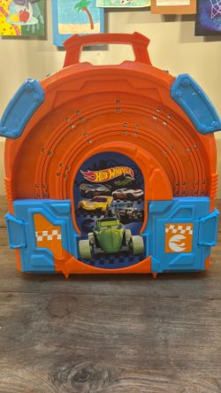 Hot Wheels 1/64 Scale Slot Car Carrying Case Racing Track Set