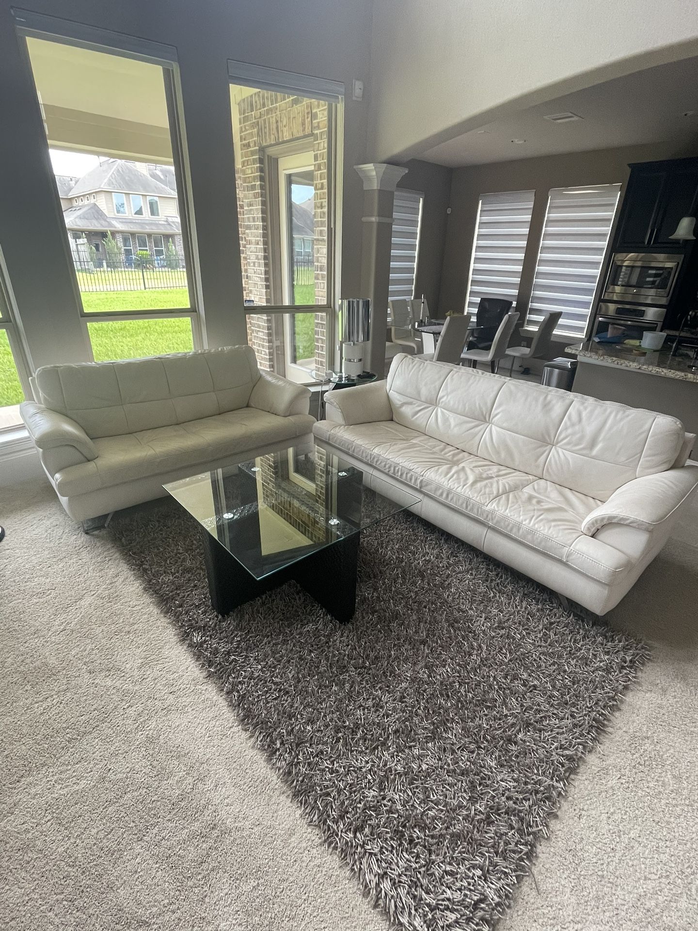 White Leather Sofa