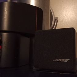 Six Bose Surround Sound Speakers Three Double Three Single