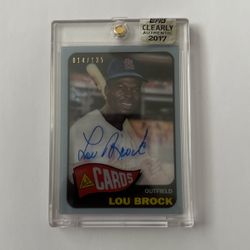 Lou Brock Baseball Card