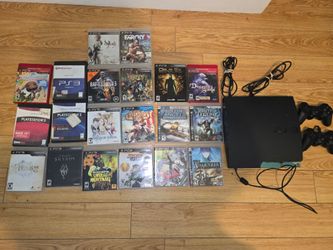 Slim PS3 console Bundle with 20 games