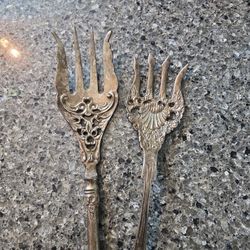 Silver Serving Forks