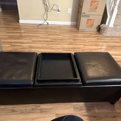 Espresso Storage Ottoman