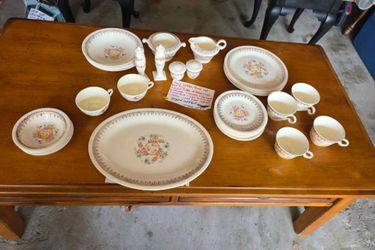 22k gold rim Royal Daulto China Set