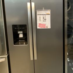Whirlpool 36inch Side by Side Refrigerator in Stainless Steel