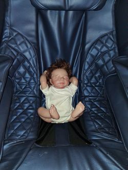 Reborn Baby Doll with Rooted Hair