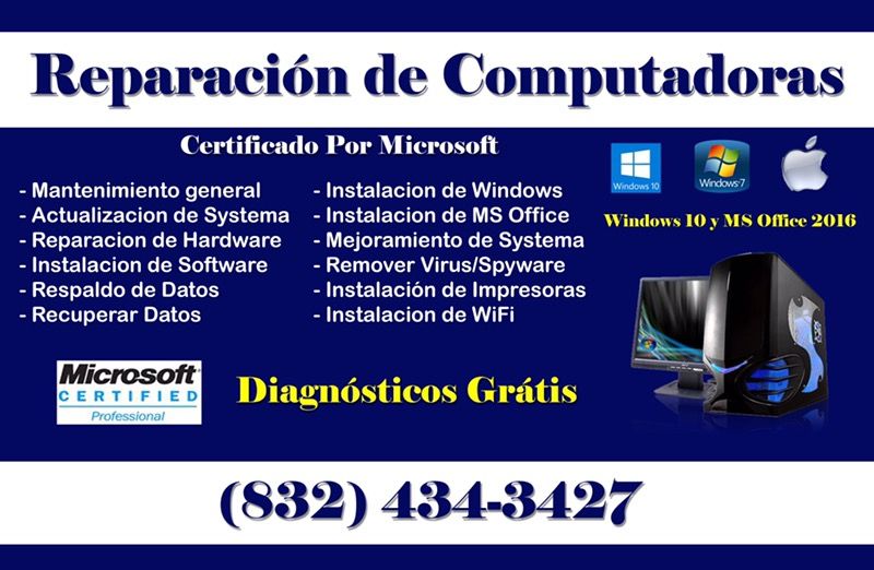 Computer repair/ Reparación de computadora