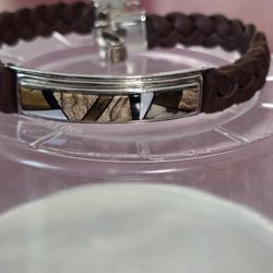 Inlaid Mens Bracelet Open To Offers 