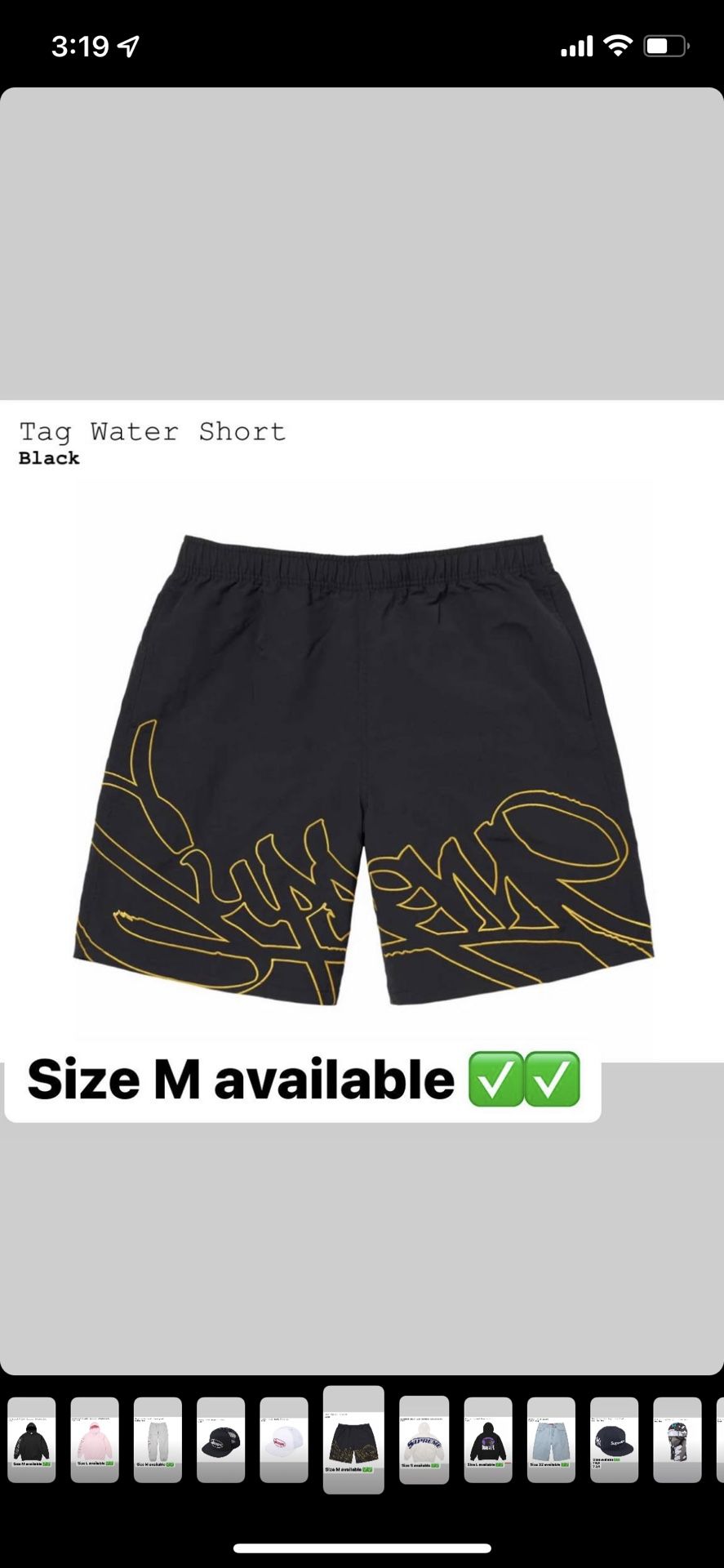 Supreme Big Script Mesh Shorts Navy Supreme Big Script Mesh Short