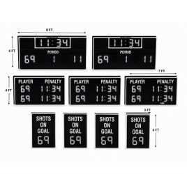 Full-size hockey scoreboards. Complete set