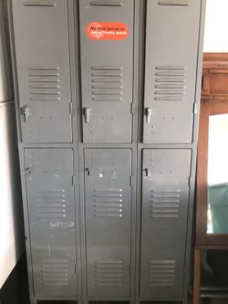 Gabinete de metal de 6 espacios usado