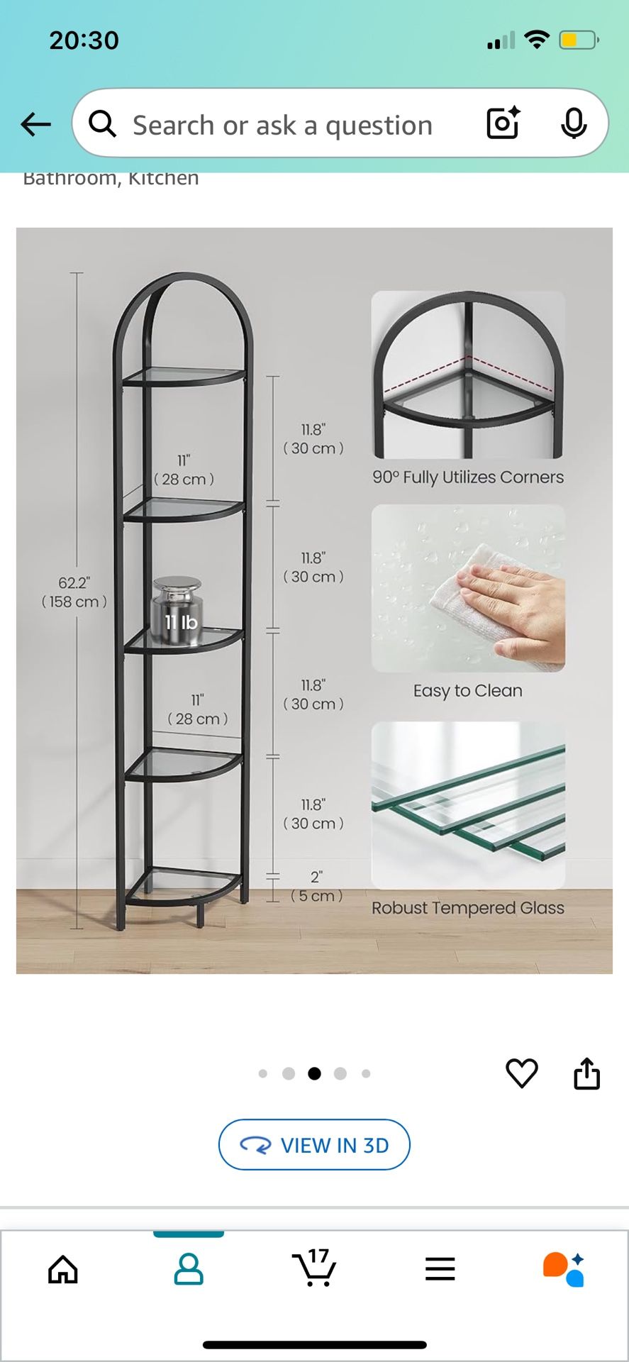 Corner Bookshelf
