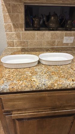 Oval casserole baking dishes