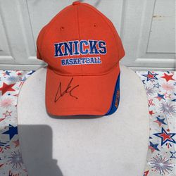 Authentic New York Knicks, baseball cap, autographed