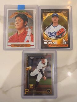 Shohei Ohtani & Paul Skenes Insert Lot (3) Cards See Pics MVP’s