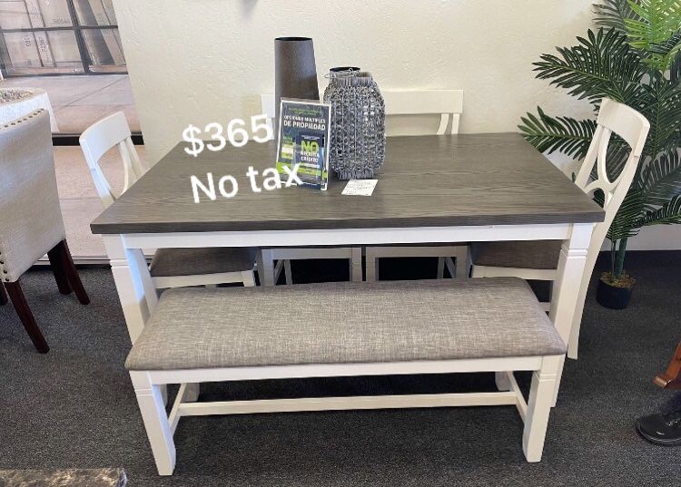 Dining Table Set With Bench