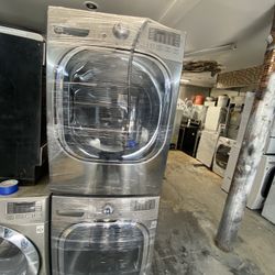 Sede De Lavadora Y Secadora Acromada LG