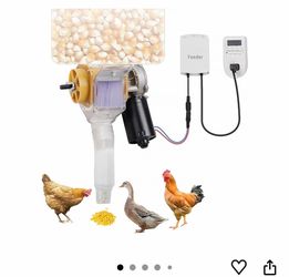 Automatic Chicken Poultry Feeder Motor Timer Dispenser Duck Feed Kit