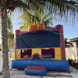 Commercial Bounce House + 2 Heavy-Duty Blowers – Works Great