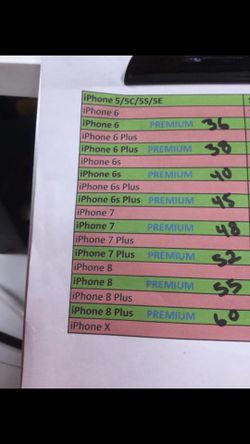 iPhone fix prices