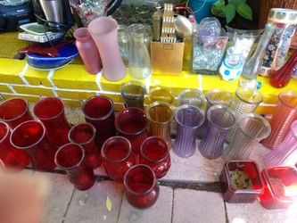 Vases De Floreros Diferentes Colores Y Tamaños  Diferentes 1 Y Up.