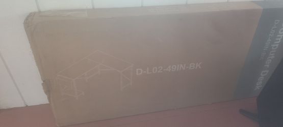 New L-shaped Computer Desk Black, in Box.