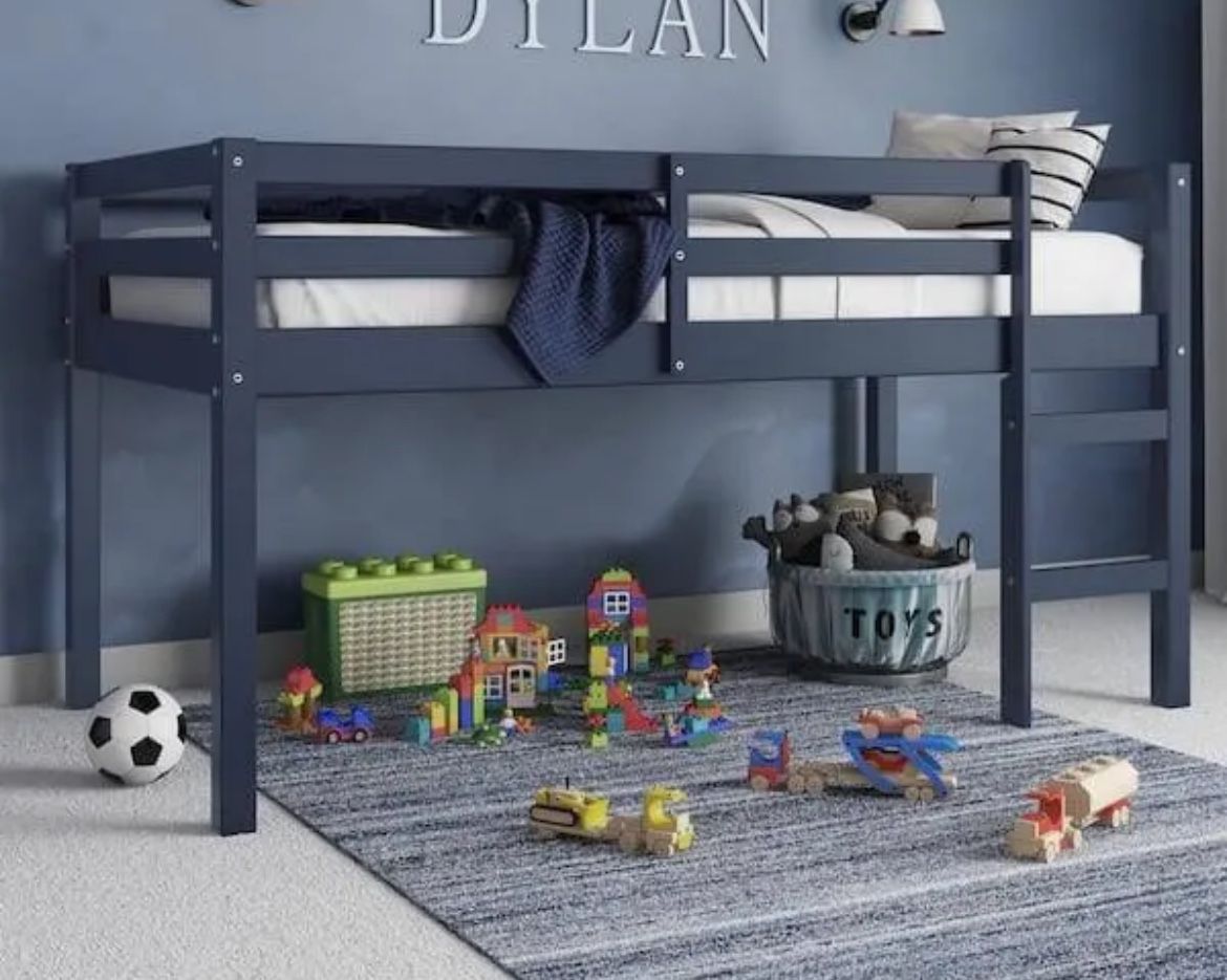 Loft bed twin size blue- Dorel Milton 