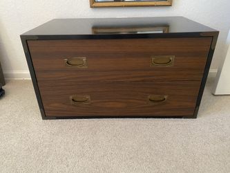 Vintage Mid Century Campaign Style Drawer