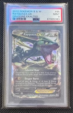 Rayquaza EX #85 Dragons Exalted PSA 9 Mint