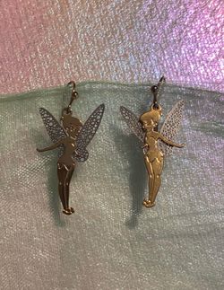 Gold & Silver Vintage Disney’s Tinkerbell Earrings